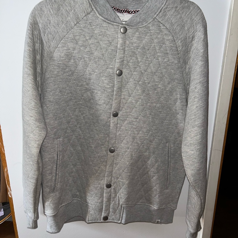Sovereign Code Gray Zip Up Sweater